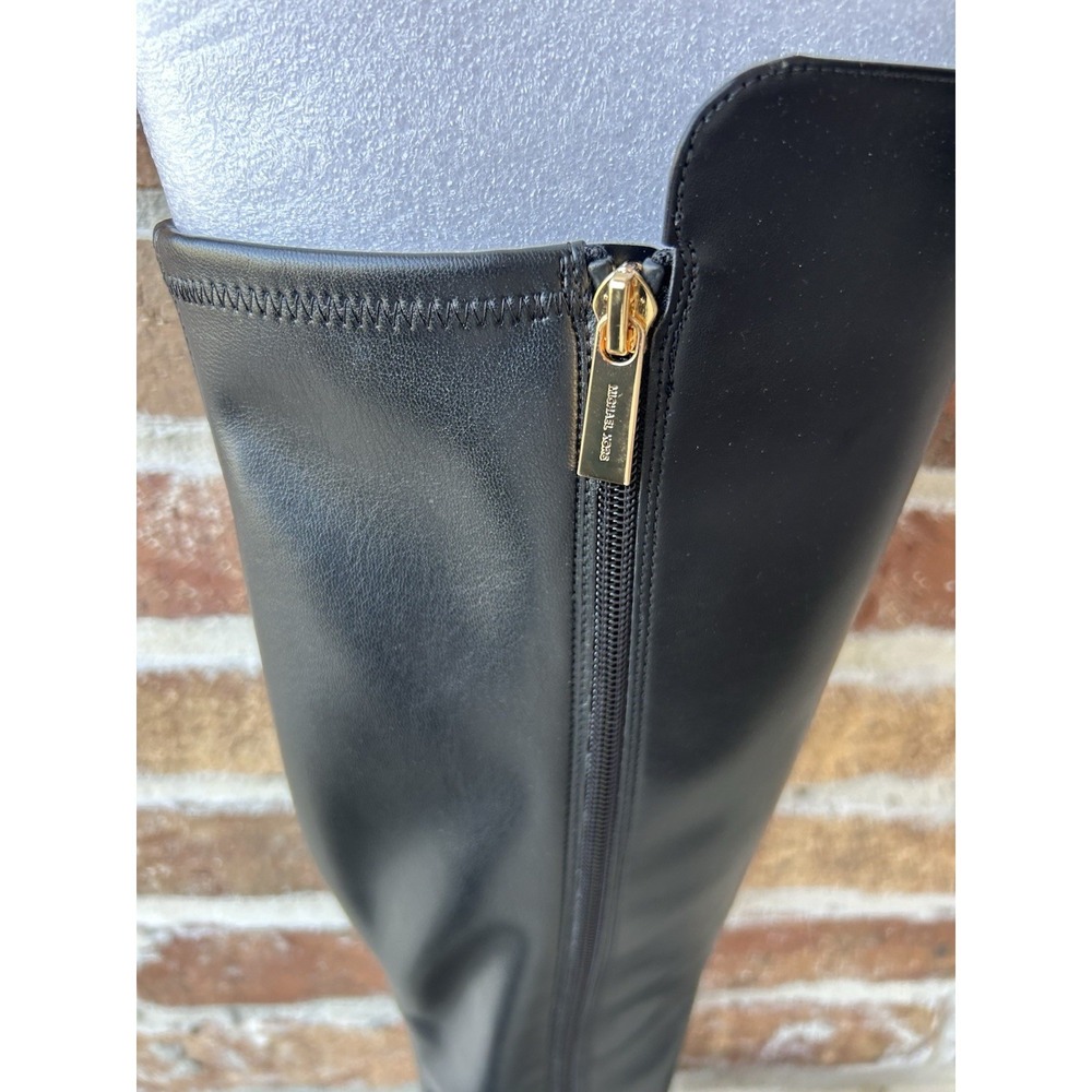 NEW/NO BOX Michael Kors Ridley Riding Boots Black, Size 6.5 Lug Sole - Picture 11 of 14